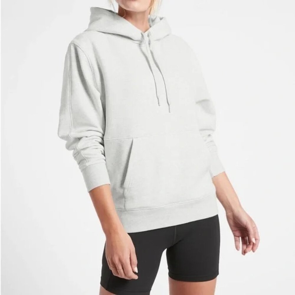 Athleta Retroplush Hoodie 2XL heather grey